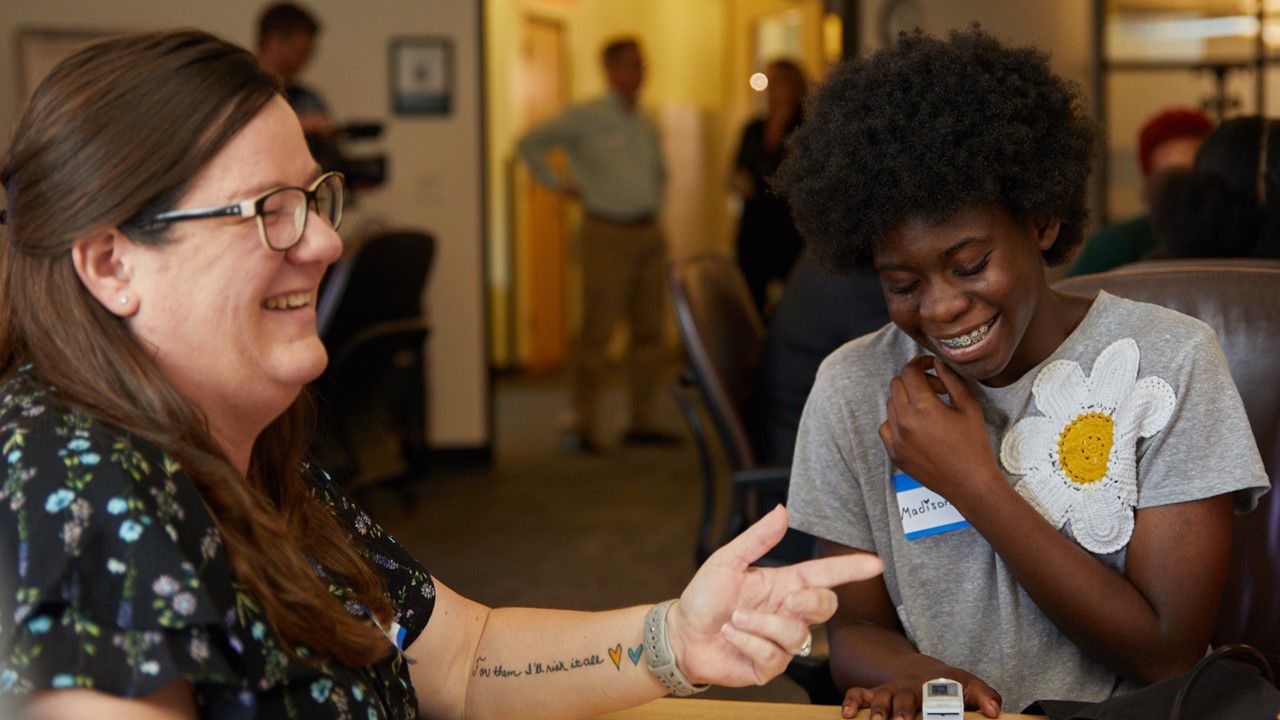 Student learns about using the tools of nursing